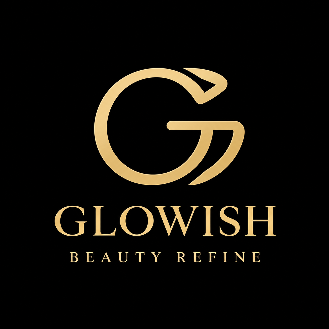 Glowish — Beauty Refine, gold logo
